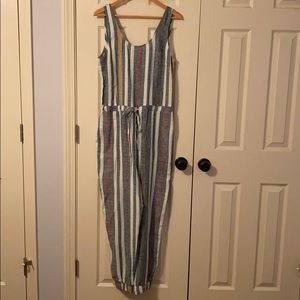 NWT Drew Anthropologie linen blend jumpsuit
